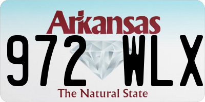 AR license plate 972WLX