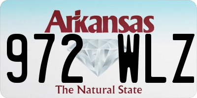 AR license plate 972WLZ