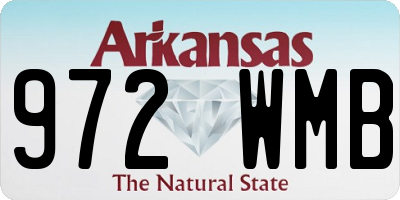AR license plate 972WMB