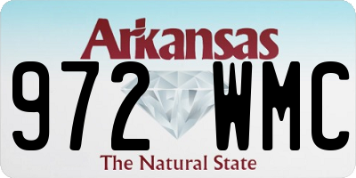 AR license plate 972WMC