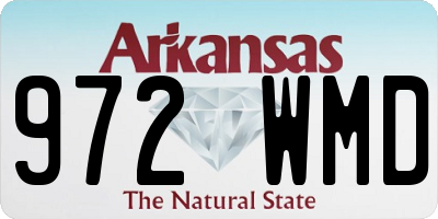 AR license plate 972WMD