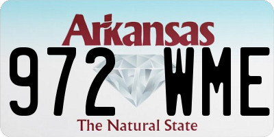 AR license plate 972WME