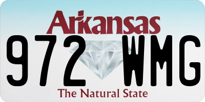 AR license plate 972WMG