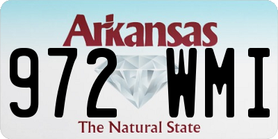 AR license plate 972WMI