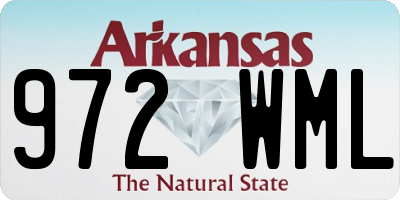 AR license plate 972WML