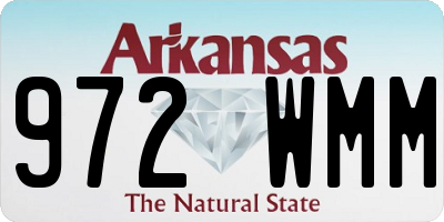 AR license plate 972WMM