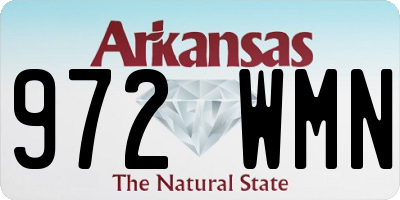AR license plate 972WMN