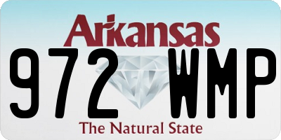 AR license plate 972WMP
