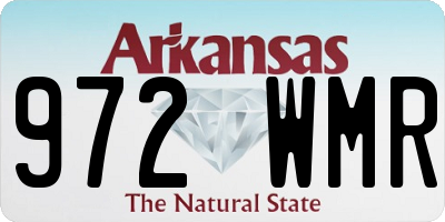 AR license plate 972WMR