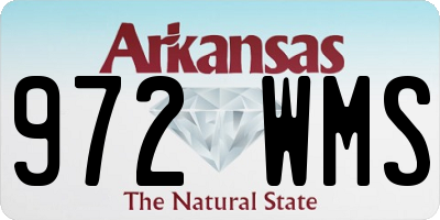 AR license plate 972WMS