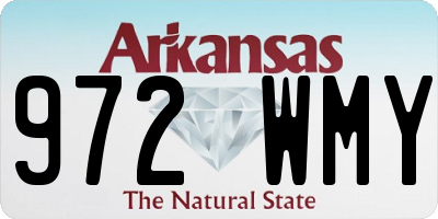 AR license plate 972WMY