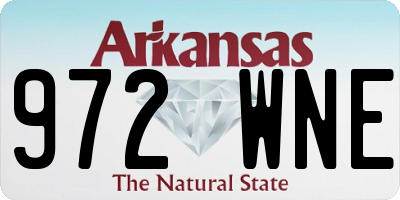 AR license plate 972WNE