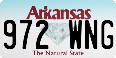 AR license plate 972WNG