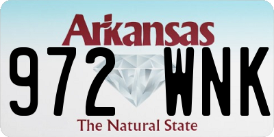 AR license plate 972WNK