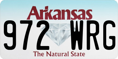 AR license plate 972WRG