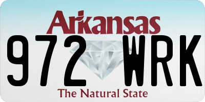 AR license plate 972WRK
