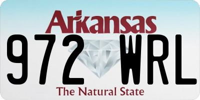 AR license plate 972WRL
