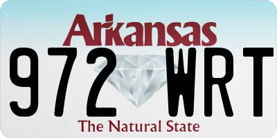 AR license plate 972WRT