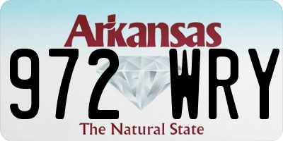 AR license plate 972WRY