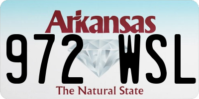 AR license plate 972WSL
