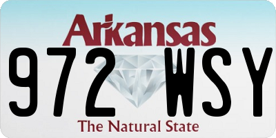 AR license plate 972WSY