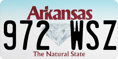 AR license plate 972WSZ