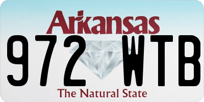 AR license plate 972WTB