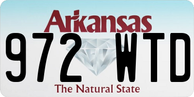 AR license plate 972WTD