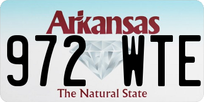 AR license plate 972WTE