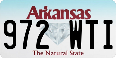 AR license plate 972WTI