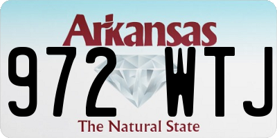 AR license plate 972WTJ