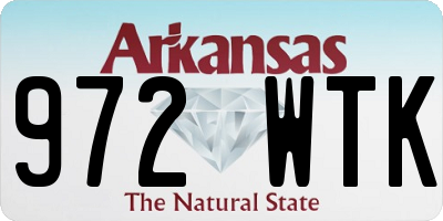 AR license plate 972WTK