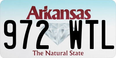 AR license plate 972WTL
