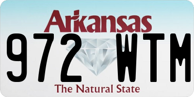 AR license plate 972WTM
