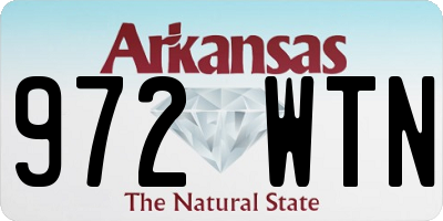 AR license plate 972WTN