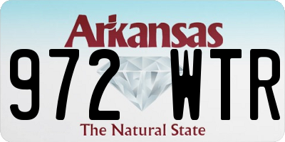 AR license plate 972WTR