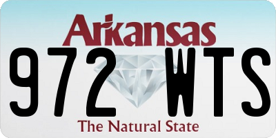 AR license plate 972WTS