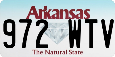 AR license plate 972WTV