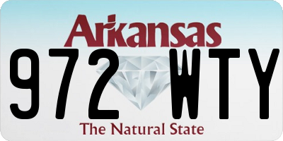 AR license plate 972WTY