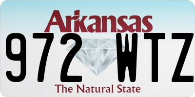 AR license plate 972WTZ