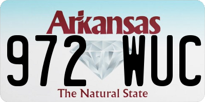 AR license plate 972WUC