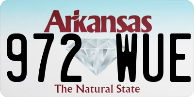 AR license plate 972WUE