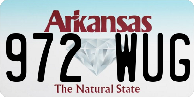 AR license plate 972WUG