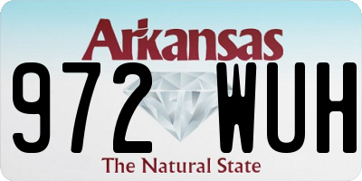 AR license plate 972WUH