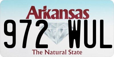 AR license plate 972WUL