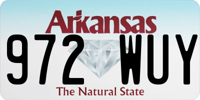 AR license plate 972WUY