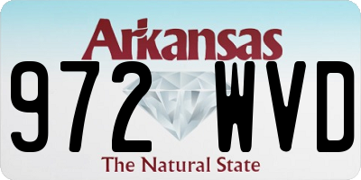 AR license plate 972WVD