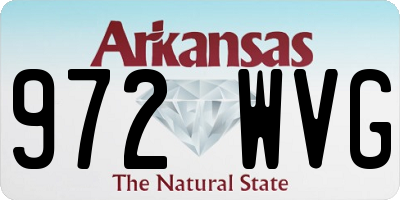 AR license plate 972WVG