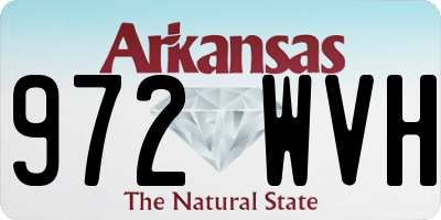 AR license plate 972WVH