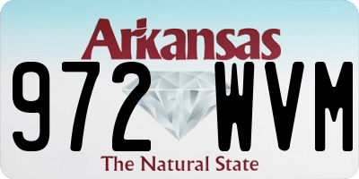 AR license plate 972WVM